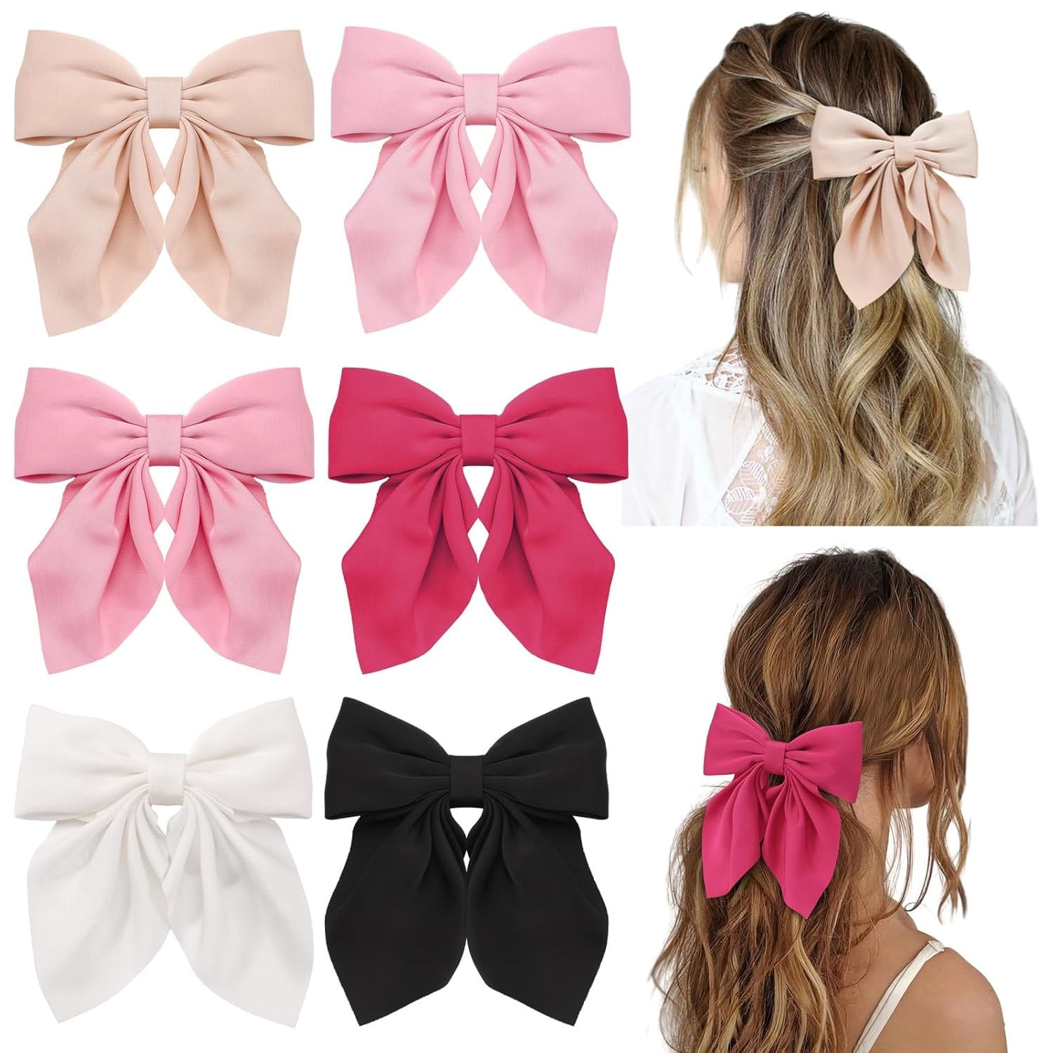 6 pcs Hair Bows